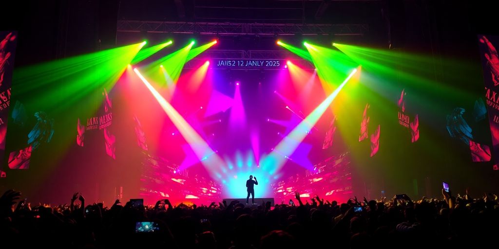 Alesso performing at a concert in Kuala Lumpur.