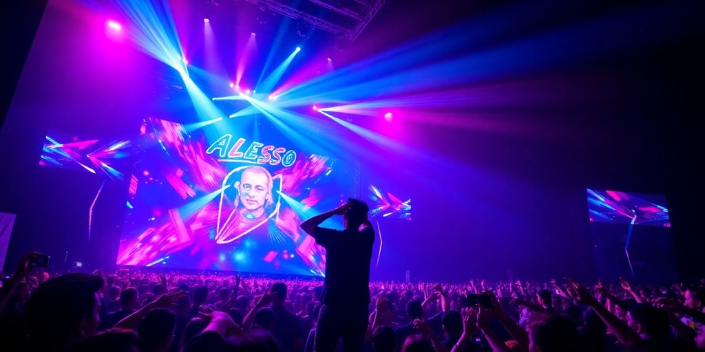 Alesso Performing Live At A Concert In Kuala Lumpur.